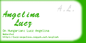 angelina lucz business card